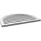 Ekena Millwork Round Top Surface Mount PVC Gable Vent: Functional, w/ 2"W x 1-1/2"P Brickmould Frame, 30"W x 22"H GVPRT30X2202SF - alternate 5